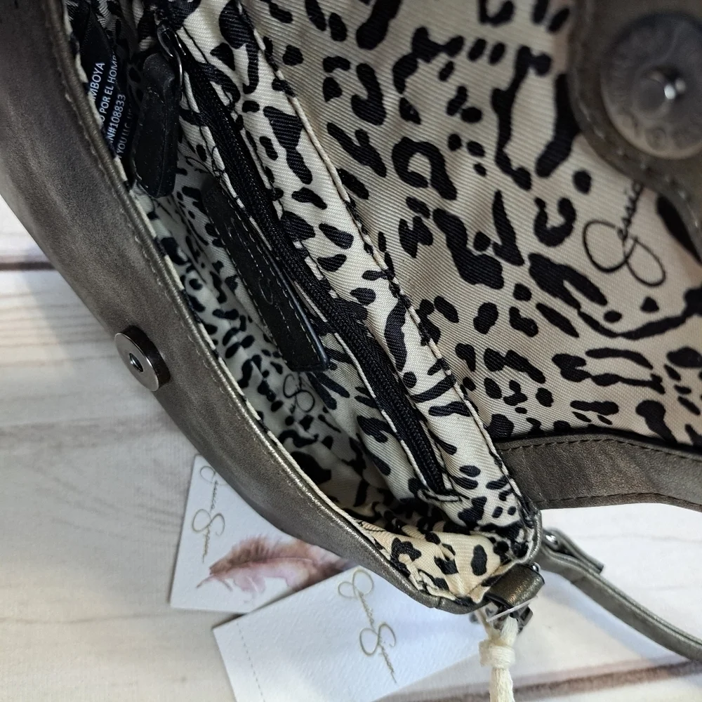 Jessica Simpson Connie Crossbody Bag with Belt loops, Wristlet loop